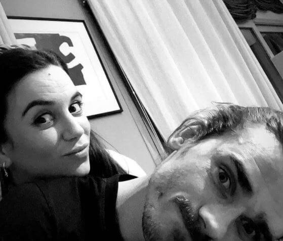 Alba Griezmann parents Antoine Griezmann and Erika Choperena.